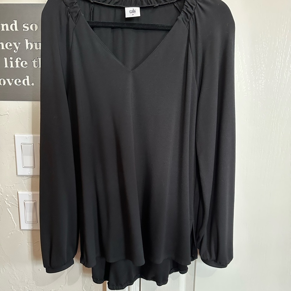 Cabi Swanky Tee in black. New